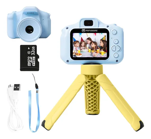Cámara Infantil 1080P 20MP Con Selfie Y 3 Juegos – Incluye 32GB, Ideal Para Niños De 3 A 12 Años