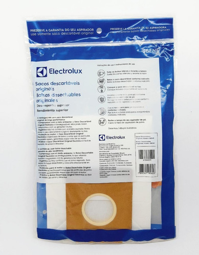 Imagem 2 de 5 de Saco Descartável Original Electrolux Neo Listo Petlover 3uni