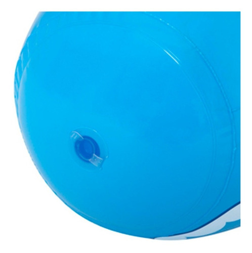 Costal De Box Inflable Punching Bag Infantil De Jirafa Color Celeste