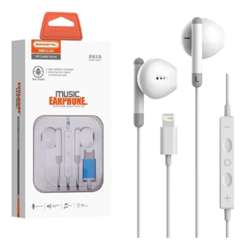 Auriculares Blancos Lightning Compatible Con iPhone