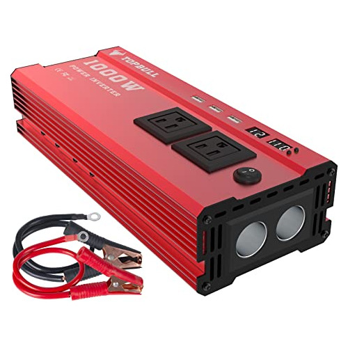 Inversor De Corriente De 1000 W, Convertidor De 12 V Cc...