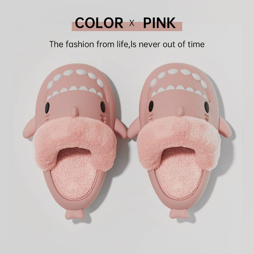 Z Pantuflas Tiburón Sharklas Invierno Sandalias Para Niño