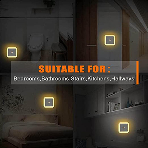 3 Luz De Noche Junto A La Cama, Luz Nocturna De Pared