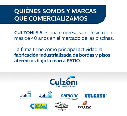 Imagen 9 de 10 de Toma De Fondo Para Piscinas Y Piletas Culzoni Para Caño 50mm