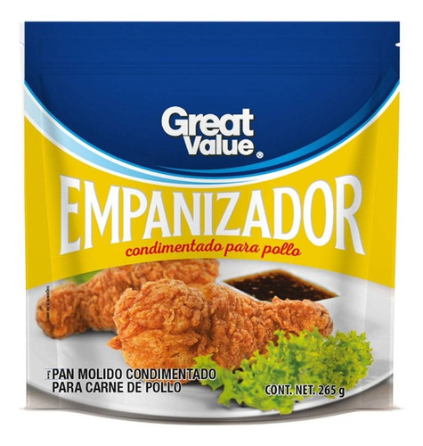 Empanizador Condimentado Great Value Para Pollo 265 G