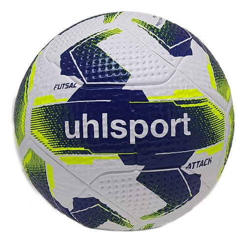 Bola Futsal Uhlsport Attack + Bomba De Ar Cor Amarelo/Branco