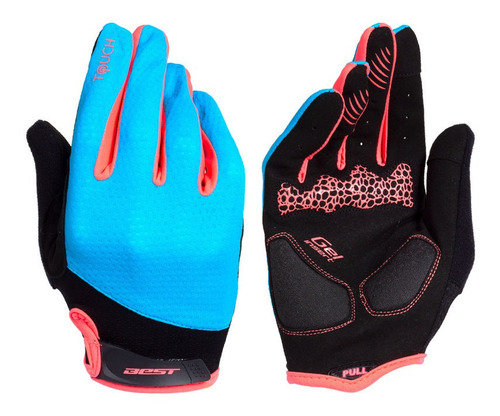 Guantes Largos Dama Best Sb-05-5177 Celeste/turquesa Talla M