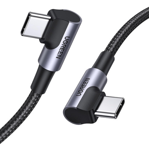 Cable Usb C A Usb C 90 Grados 1m, 60w Pd Carga Rapida 20v 3a