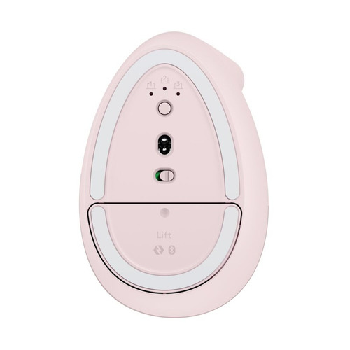 Mouse Ergonômico Sem Fio Lift Destro Rosa Logitech Cor Rosado