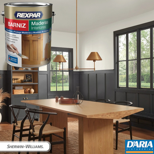 Barniz Interior 4 Litros Rexpar Satinado Sherwin Williams