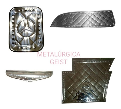 Kit Molduras Mercedes Benz 1114 (8 Piezas) Acero Inoxidable