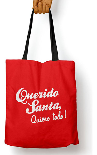 Bolso Querido Santa, Quiero Todo! (d0200 Boleto.store)