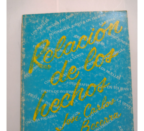Relación De Los Hechos Por José Carlos Becerra S5 (Usado)