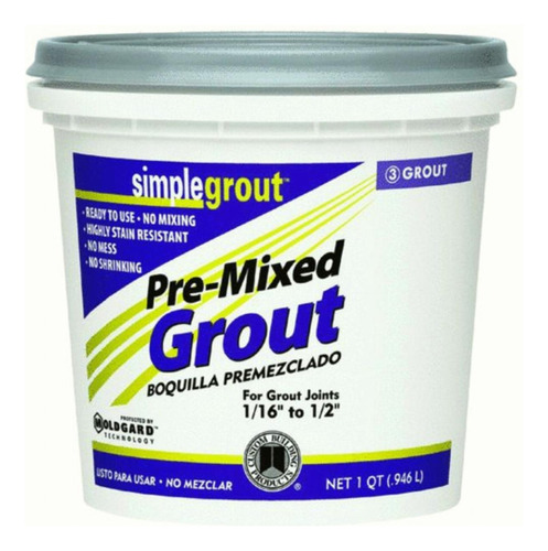 Custom Pmg380qt 1-quart Simple Premium Grout, Haystack