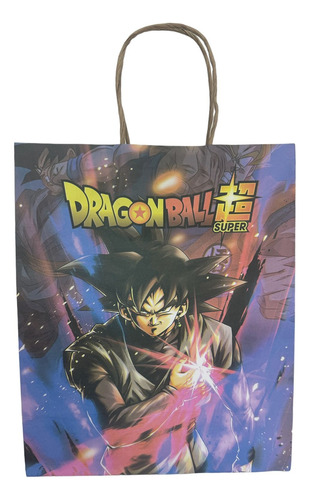 Pack 12 Bolsas De Papel De Cumpleaños Dragon Ball 32*22