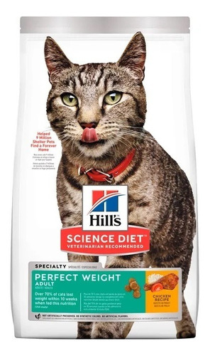 Alimento Para Gatos Hills Adult Perfect Weight 3 Lb