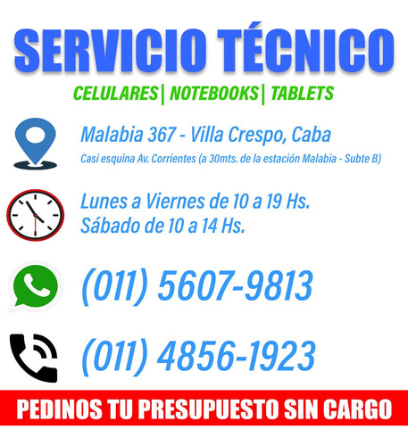 Imagen 2 de 6 de Servicio Tecnico Celulares Samsung Xiaomi Motorola iPhone LG