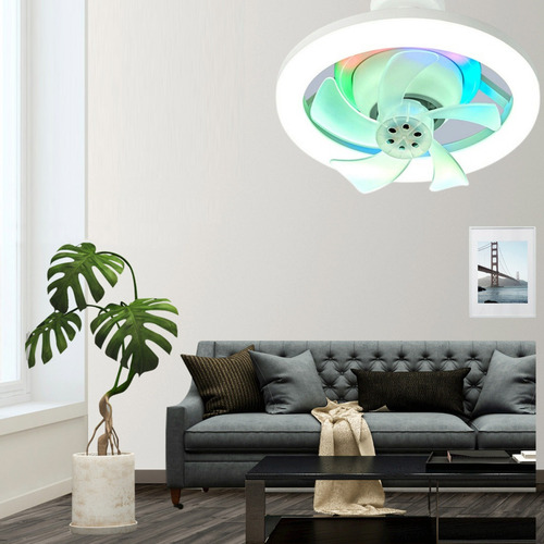 Ventilador De Techo Con Cabezal Oscilante En Color Phantom E