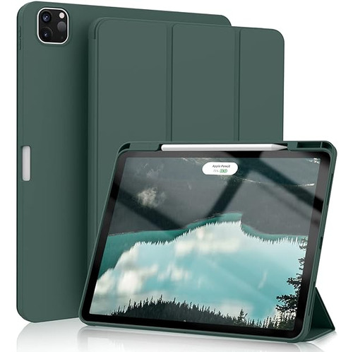 Funda Para iPad 12 Pro Con Soporte De Lapiz-verde