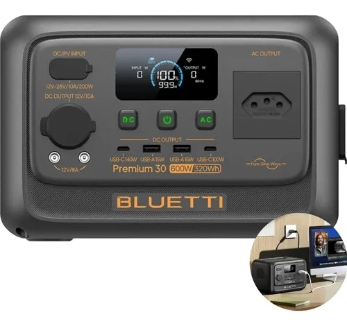 Estacao Energia Bluetti Premium 30 V2 Gerador Portatil 600w