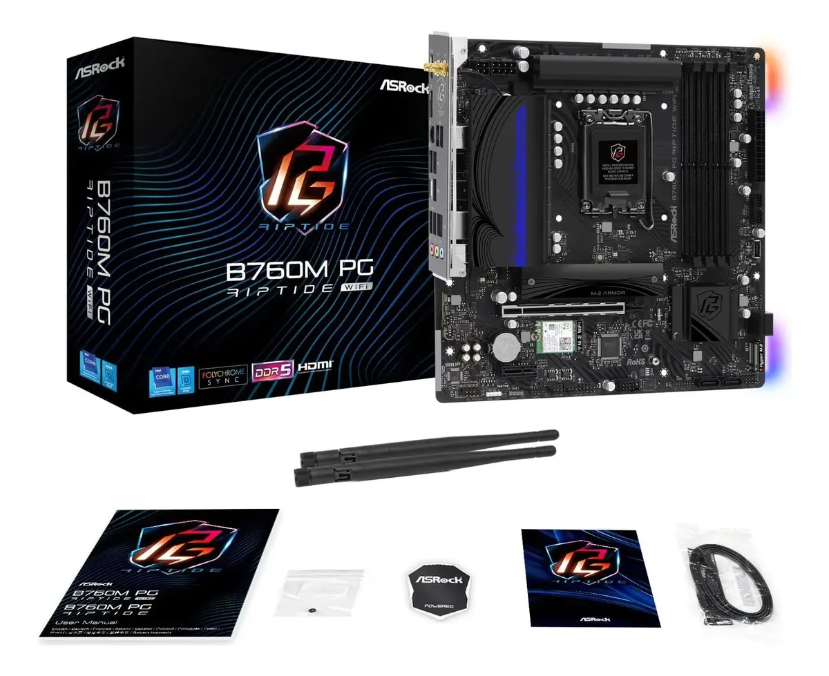 Asrock B760m Pg Riptide Wifi Preto