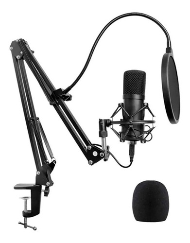 Micrófono Kanji Fk-bc01 Set Estudio Broadcasting 3.5mm