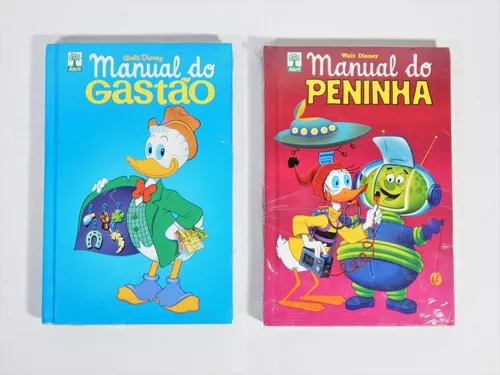 antigo livro capa dura manual do peninha Disney editora