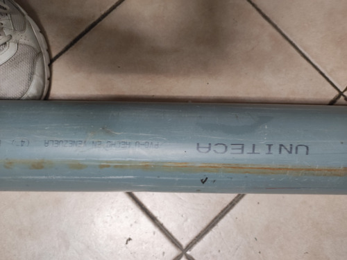 Tubo De Pvc De 4 Pul Electricidad Uniteca Gris 3 Mts (Usado)