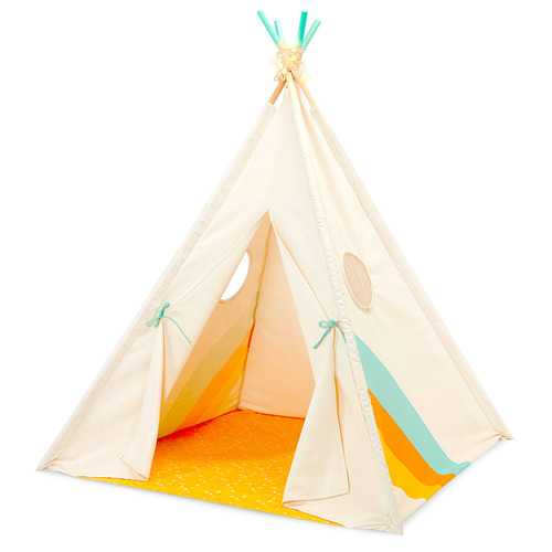 Carpa India Casita Infantil Teepe Pijamada Con Luces Battat