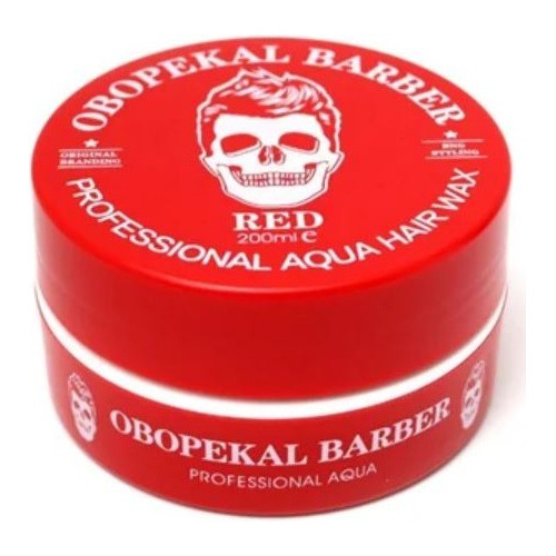 Cera Gel Fijador Obopekal Para Barba Pelo Pomada Capilar Roj