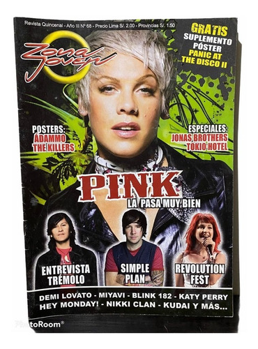 Imagen 5 de 8 de Yh Lote De 19 Revistas Zona Joven 2009-2010 Variado Poster