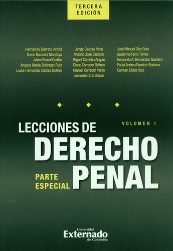 Libro Lecciones De Derecho Penal (3ª Ed)(i) Parte Especial