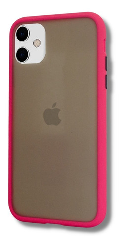 Funda Rigida Reforzada Borde De Color Para iPhone X Xs