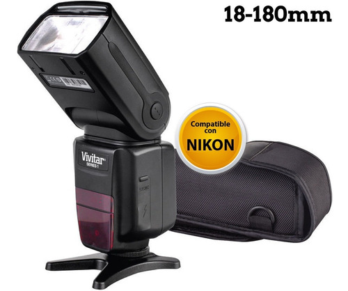 Imagen 4 de 6 de Vivitar Flash Para Camara Profesional Compatible Nikon I-ttl