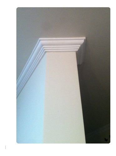 Imagem 4 de 8 de Moldura Rodateto Sanca De Isopor M2 Kit 15 Mt C/ Acabamento