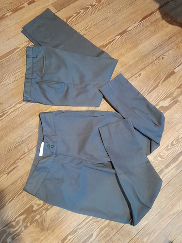 Lote Tres Pantalones Color Gris - Uniformes Express