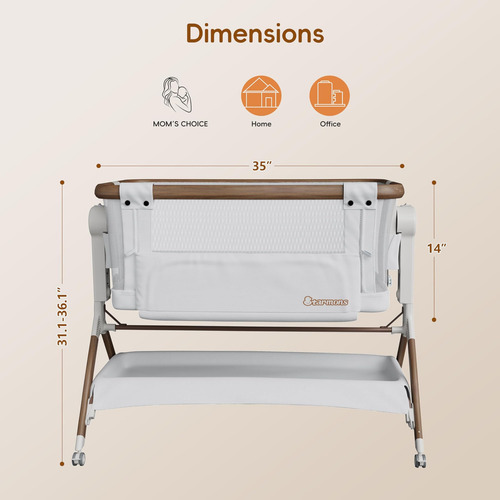 Starmons Bassyet Bedside Sleeper, Moisés Balanceo Para Bebé,