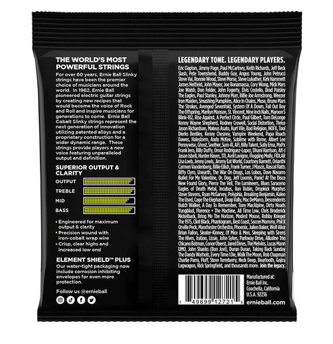Cuerdas de Guitarra Eléctrica Ernie Ball Slinky Cobalt 2721