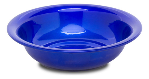 Bacia De Alumínio Cor Azul N30 Redonda Linda