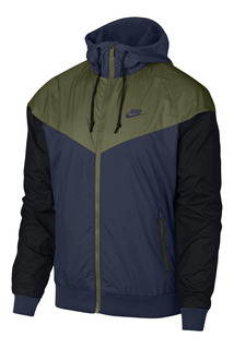 jaqueta nike windrunner azul e vermelha