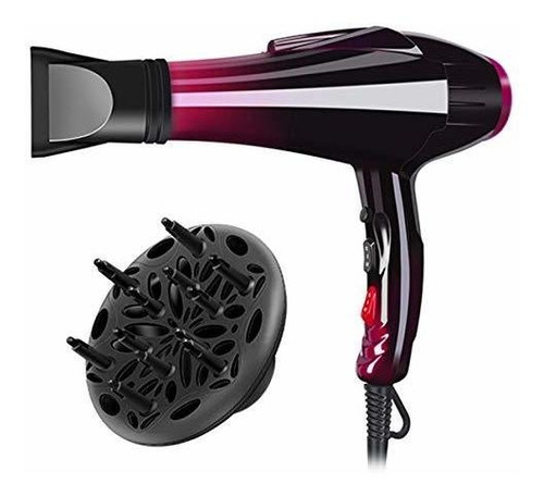 Secadora De Pelo 2000w 2 Pcs Aingycy Negro 2 Velocidades