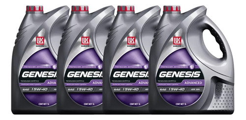 Aceite Genesis Advanced 15w-40 4 Garrafas De 5 Litros (20lt)