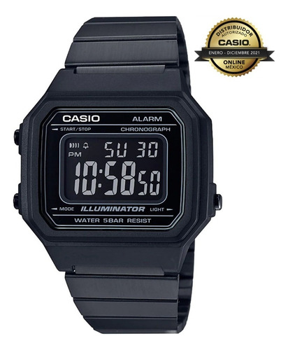 Reloj Digital Vintage Dorado Casio Unisex A-159wgea-1 Color De La Correa Negro Color Del Bisel Negro Color Del Fondo Negro