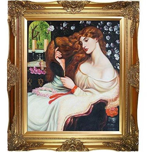 La Pastiche Lady Lilith Cuadro Al Óleo Enmarcado, 32  X 28 ,