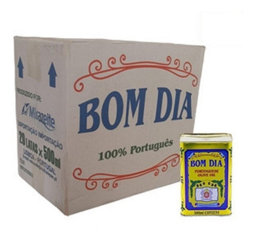 Caixa Azeite Português Bom Dia Tipo Único 500 Ml Cada 20 Und | Frete grátis Caixa Azeite Português Bom Dia Tipo Único 500 Ml Cada 20 Und | Frete grátis