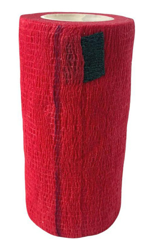 Bandagem Elástica Adesiva Flexível 10cm Vermelha Hppner