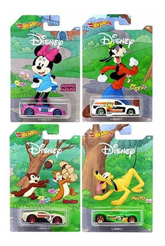 Disney Hot Wheels 90 Aniversario De Mickey Mouse 4-pack Set