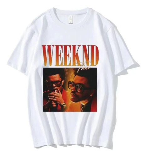Camiseta De Algodón Con Estampado Gráfico De The Weeknd