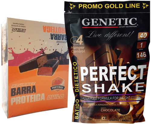 Perfect Shake Genetic Barras Advance Reemplaza Comidas Snack