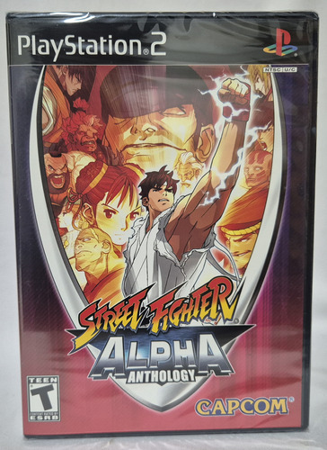 Street Fighter Alphaanthology Lacrado Original Playstation 2
